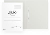 Картинка Скоросшиватель "ДЕЛО", картон мелованный, 400г/м2, белый, пробитый с сайта smikon.ru