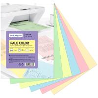 Бумага цветная пастель 100л, 5цвх20л, А5 80г/м2, OfficeSpace "Pale Color"