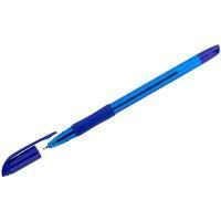 Картинка Ручка шариковая синяя 0.7мм, масляная, игольчатый узел, корпус тонированный, рез. грип, ст. 137мм, штрихкод, OfficeSpace "Nord" с сайта smikon.ru