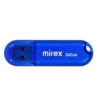 Картинка Флеш-память _32GB Mirex CANDY BLUE USB 2.0, выдвижной коннектор, корпус пластик черный с сайта smikon.ru