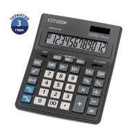 Картинка Калькулятор настольный 12 разрядов, двойное питание, 00, черный, 205х155х35мм, Citizen Business Line CDB1201-BK с сайта smikon.ru