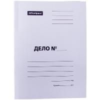 Картинка Скоросшиватель "ДЕЛО", картон немелованный, 280г/м2, белый, пробитый с сайта smikon.ru